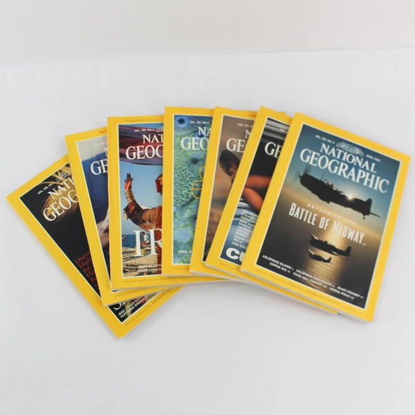 Lot of 7 Vintage 1999 National Geographic Magazines Jan Apr-July Oct Nov