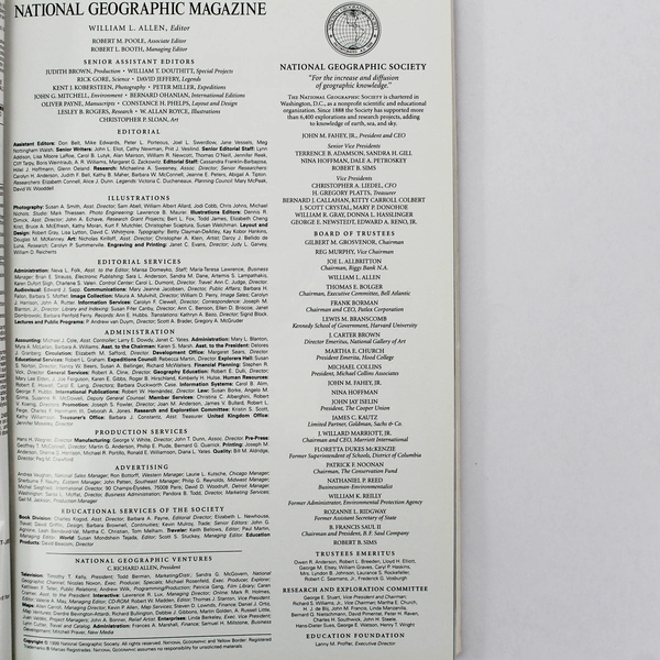 Lot of 7 Vintage 1999 National Geographic Magazines Jan Apr-July Oct Nov