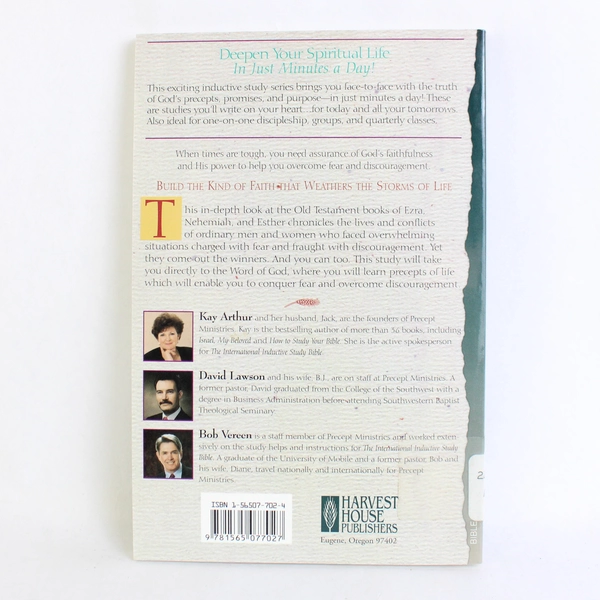 Overcoming Fear & Discouragement Kay Arthur David Lawson Bob Vereen 1999 PB