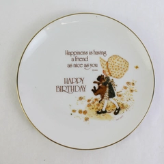 1975 Lasting Memories Holly Hobbie Collector Plate  Friend's Birthday