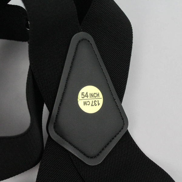 SuspenderStore Men's Black 54" Pin Clip Suspenders