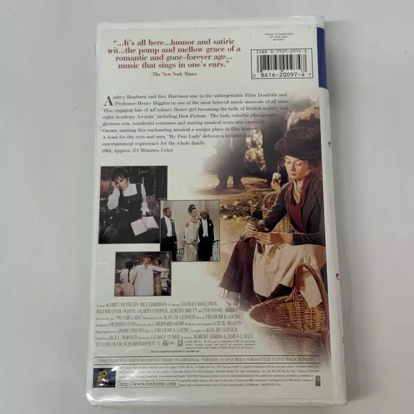 My Fair Lady VHS 1996 Digitally Mastered Fullscreen