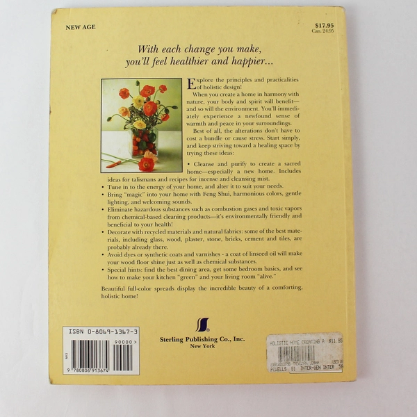 Holistic Home by Joanna Trevelyan 1998 Paperback for Well-Being & Balance