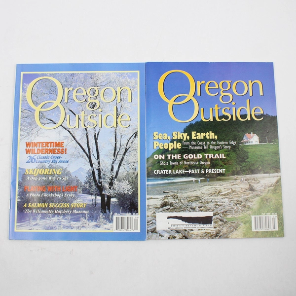 Lot of 4 Vintage Oregon Outside Magazines Spring Summer Fall Winter 1999