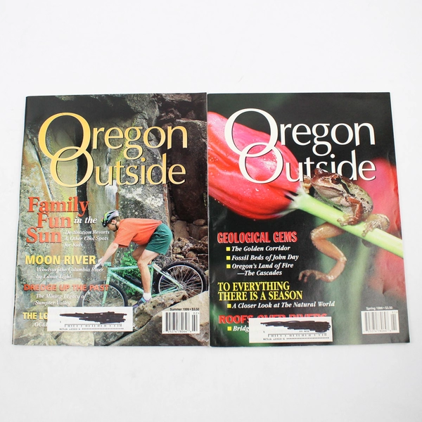 Lot of 4 Vintage Oregon Outside Magazines Spring Summer Fall Winter 1999