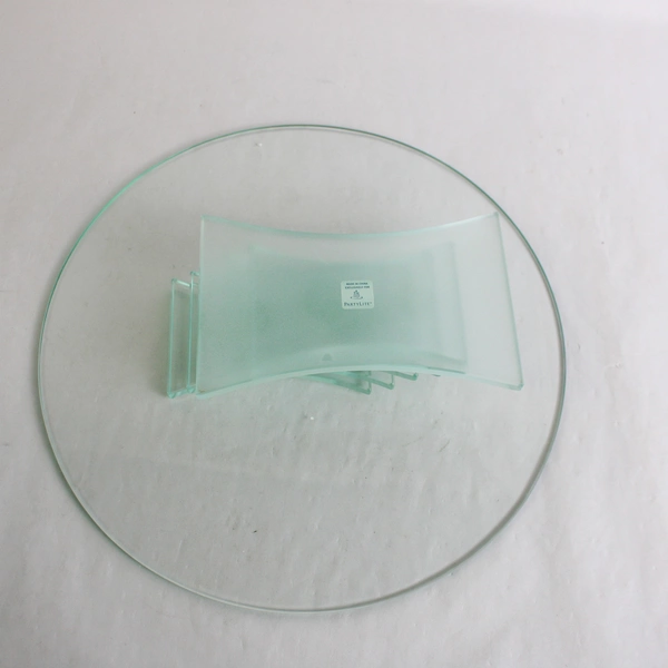 Partylite Stratus 3 Wick Blue Tinted Glass Candle Holder Large P7725 Flawed