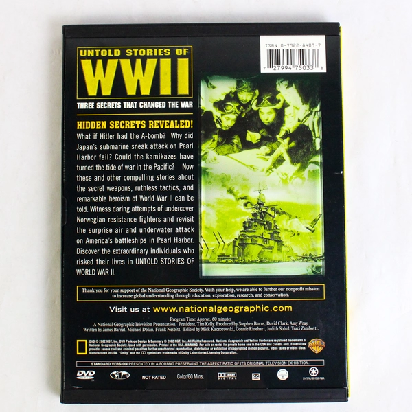 National Geographic's Untold Stories of WWII DVD 2002