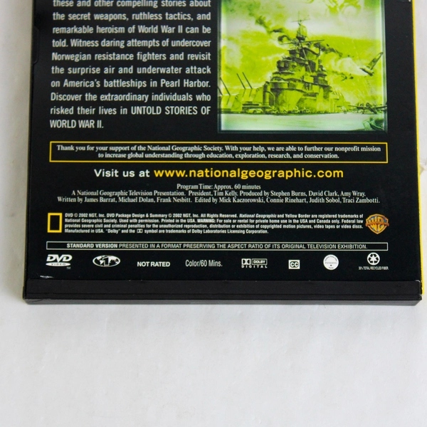 National Geographic's Untold Stories of WWII DVD 2002
