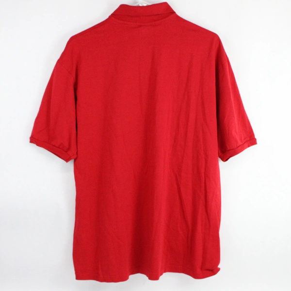 Jerzees Men's Red Short Sleeve Polo for WSU Library Employees Size Large