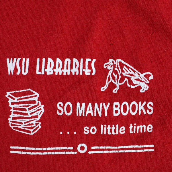 Jerzees Men's Red Short Sleeve Polo for WSU Library Employees Size Large