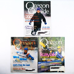 Lot of 3 Vintage Oregon Outside Magazines Winter 2000-2001 Spring Fall 2001