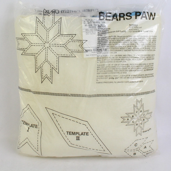 New Sealed Fairfield Pop-In Poly-Fil Pillow Insert 12" x 12"