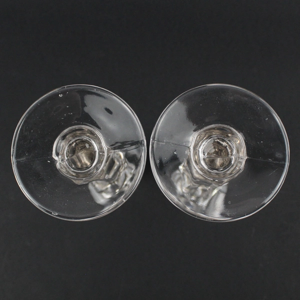 Vintage Pressed Glass Taper Candle Holders A Pair