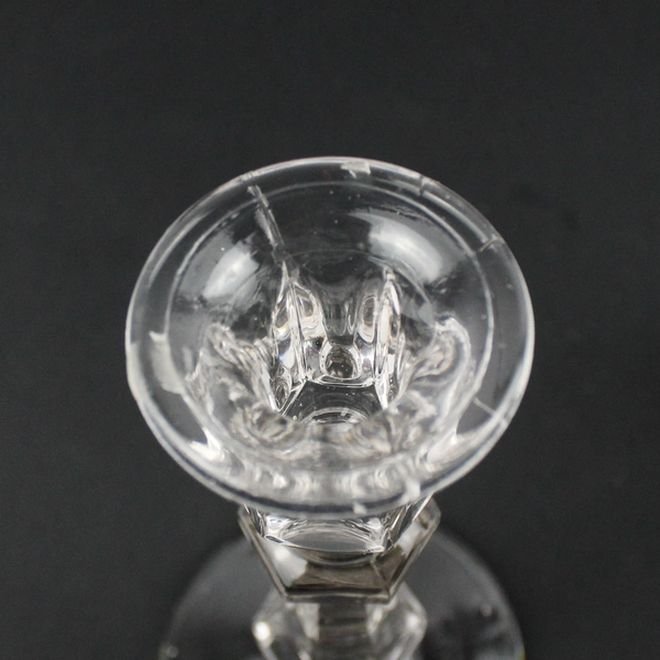 Vintage Pressed Glass Taper Candle Holders A Pair