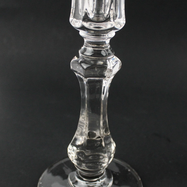 Vintage Pressed Glass Taper Candle Holders A Pair