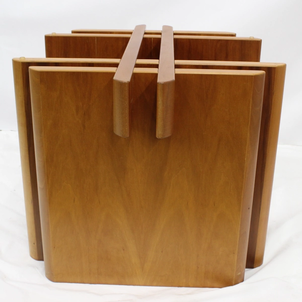 Danish Mid Century Modern Glass Top Coffee Table 