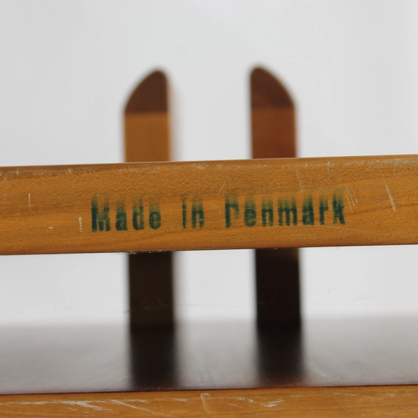 Danish Mid Century Modern Glass Top Coffee Table 