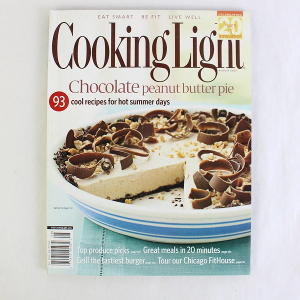 Cooking Light Magazine August 2007 Chocolate Peanut Butter Pie