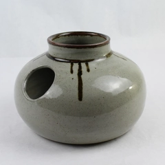 Signed Painted Ceramic Decorative Pottery Vase 6" Tall 7" Wide