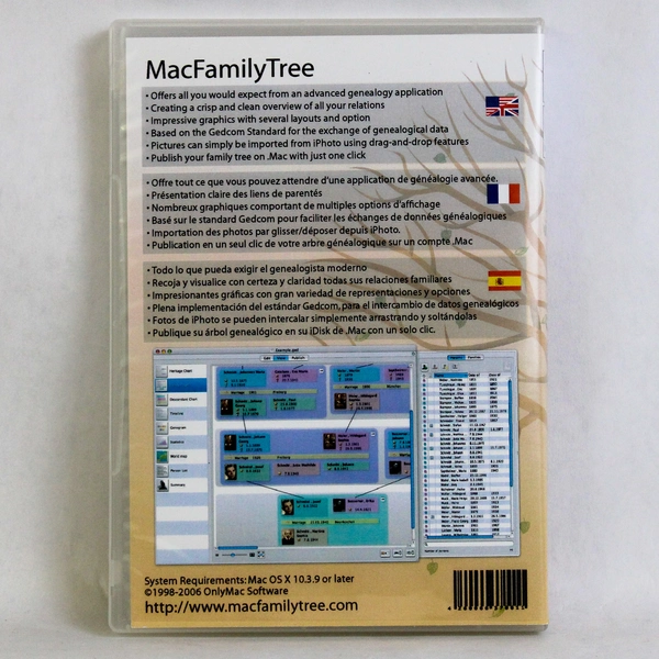 Mac Family Tree Version 4: Modern Genealogy For Your Mac DVD