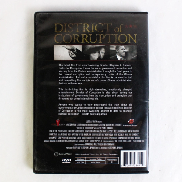 District of Corruption DVD 2013 Judicial Watch The Corruption Chronicles