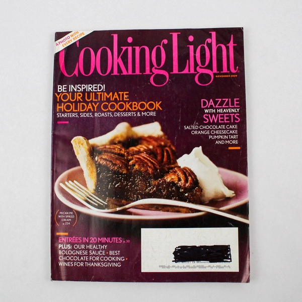 Lot of 3 Cooking Light Magazines 2009 September October November