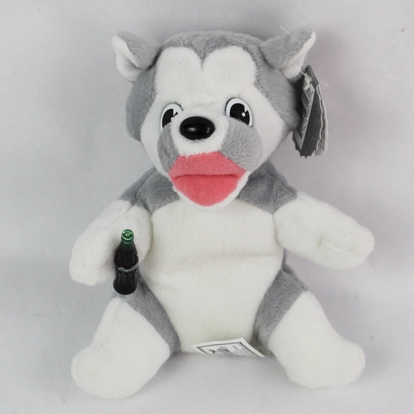 1997 Coca Cola Husky Plush Bean Bag with Tag - Vintage Collectible