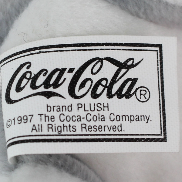 1997 Coca Cola Husky Plush Bean Bag with Tag - Vintage Collectible
