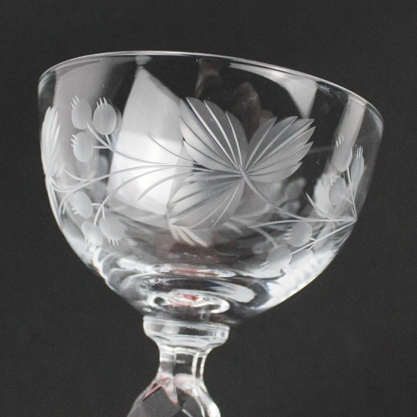 Set of 4 Morgantown 3.75 Inch Crystal Cocktail Glasses 7689-1 