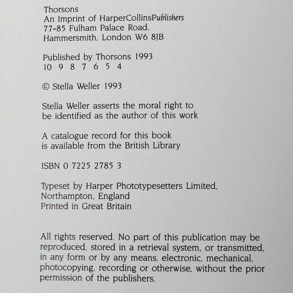 The Yoga Back Book by Stella Weller 1993 Thorsons Paperback - Pre-owned