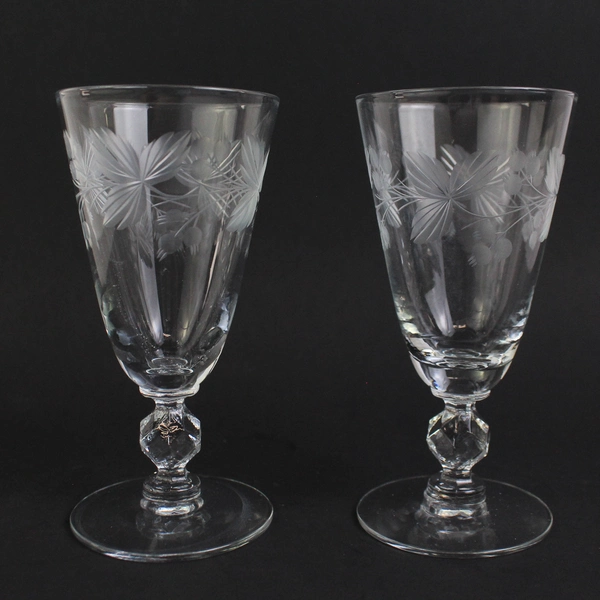 Set Of 2 Morgantown 5 Inch Crystal Juice Glasses 7689-1 