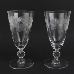 Set Of 2 Morgantown 5 Inch Crystal Juice Glasses 7689-1 