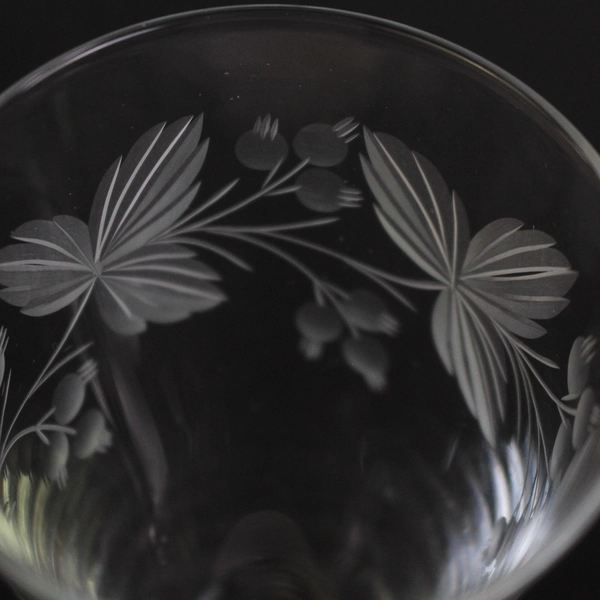 Set Of 2 Morgantown 5 Inch Crystal Juice Glasses 7689-1 