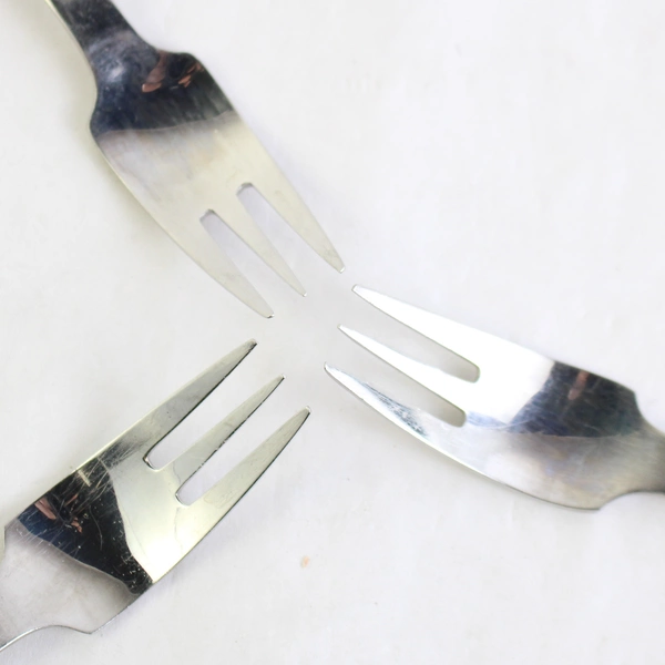 Set of 3 Dansk Nova Glossy Stainless Steel Salad Forks