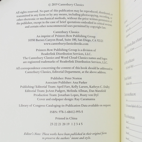 Love Poems 2019 Compilation Paperback by Various Authors - Word Cloud Classics