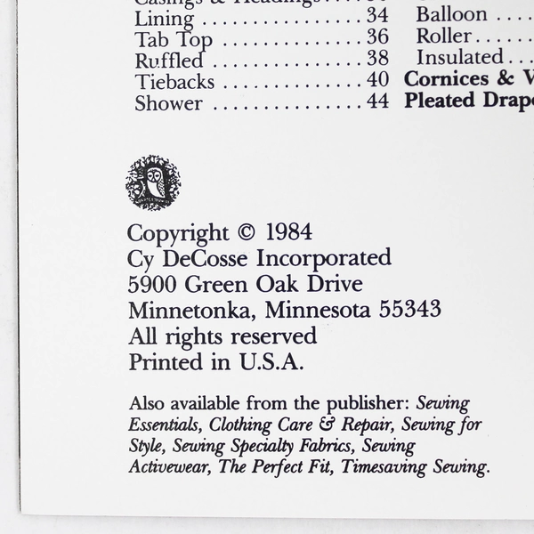 Singer Sewing for the Home 1984 Vintage Paperback - Sewing Reference Guide