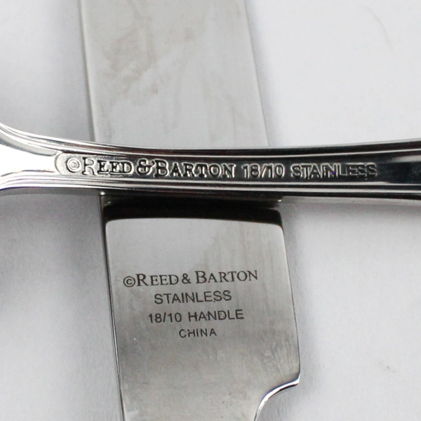 2 PC Lot Reed & Barton 18/10 Stainless Steel Utensils