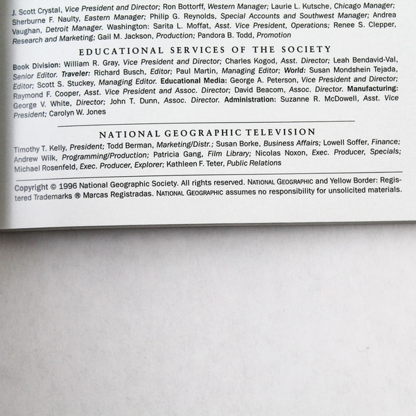 Lot of 2 Vintage 1996 National Geographic Magazines - April & May Editions