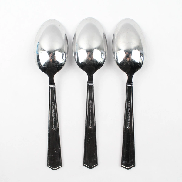 Set of 3 Reed & Barton American Classic Stainless Steel Oval Soup Spoons