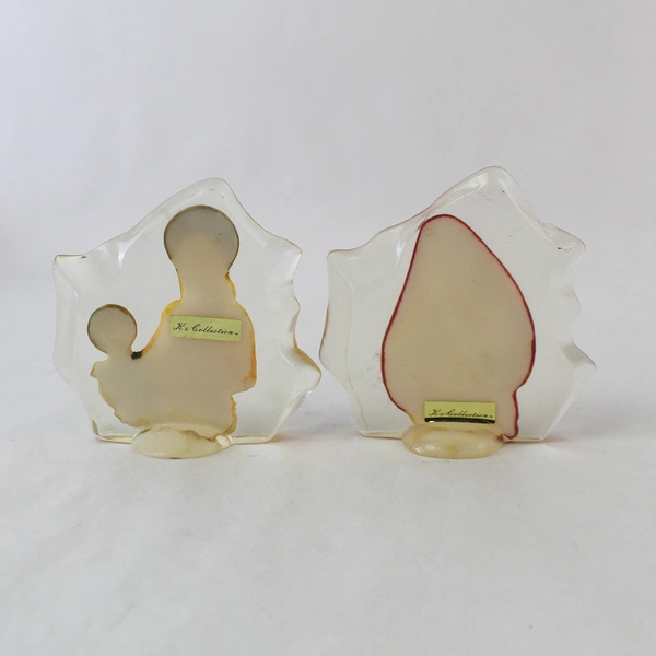 Lot of 2 K's Collection Virgin Mary & Baby Jesus Resin Figures Christmas Decor