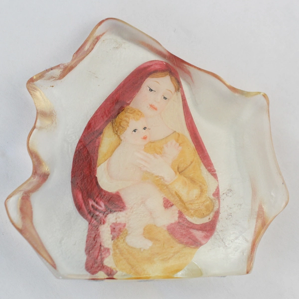 Lot of 2 K's Collection Virgin Mary & Baby Jesus Resin Figures Christmas Decor