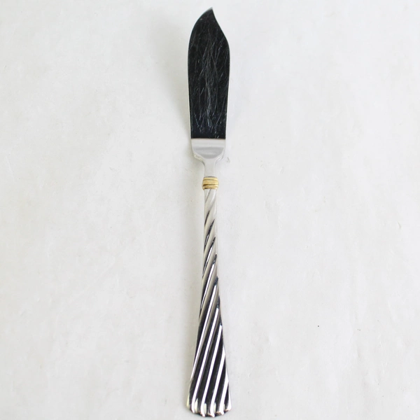 Reed & Barton Atlantis Gold Stainless Steel Flat Handle Butter Knife 