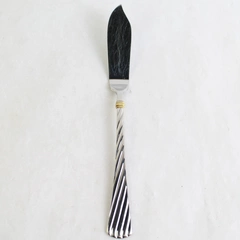 Reed & Barton Atlantis Gold Stainless Steel Flat Handle Butter Knife 