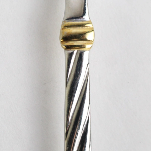 Reed & Barton Atlantis Gold Stainless Steel Flat Handle Butter Knife 