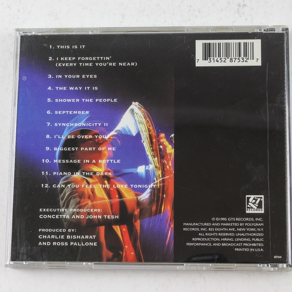 John Tesh Sax on the Beach CD 1995 GTS Records - Relaxing Music Pre-Owned