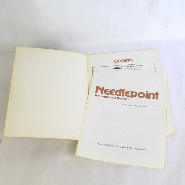 Lot of 3 Vintage Sunset Needlecraft Books 1972 to 1977 Paperback