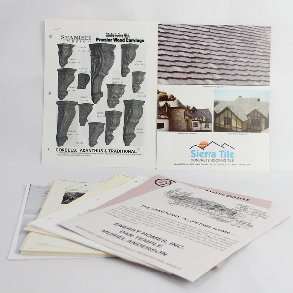 Lot of Home and Garden Design Flyers and Paper Ephemera