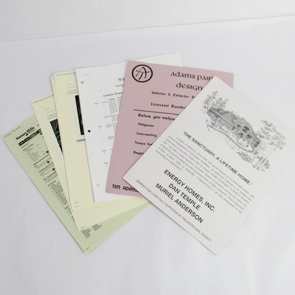 Lot of Home and Garden Design Flyers and Paper Ephemera