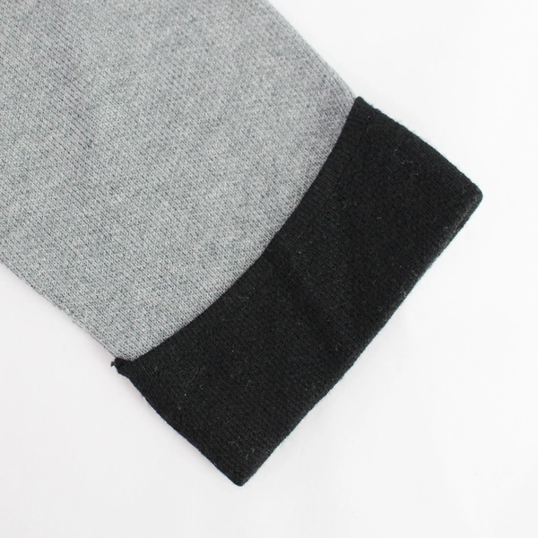 Liz Claiborne Gray Black Trim Long Sleeve Knit Pullover Sweater Size M