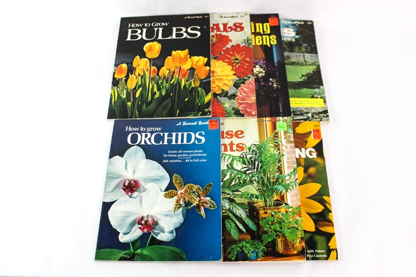 Lot of 7 Vintage Sunset Books Gardening & Landscaping Guide Books Lane Books